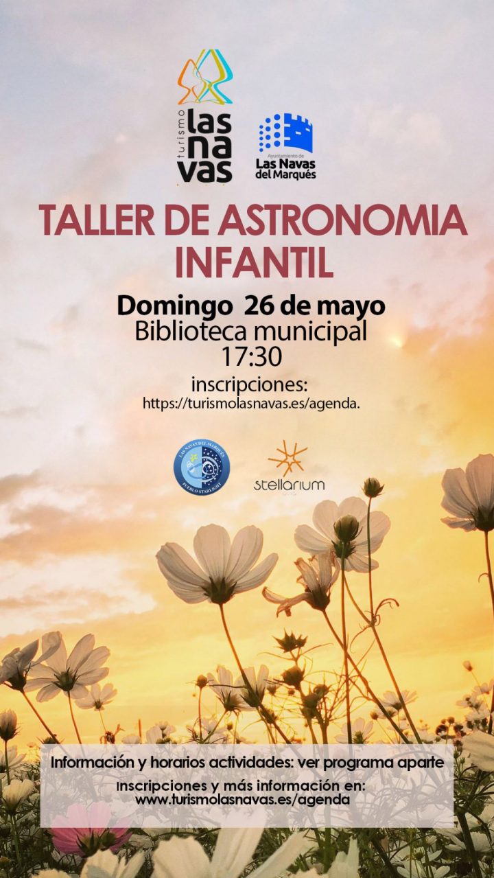 NUEVO GRUPO 26 MAYO. Taller astronómico para niños