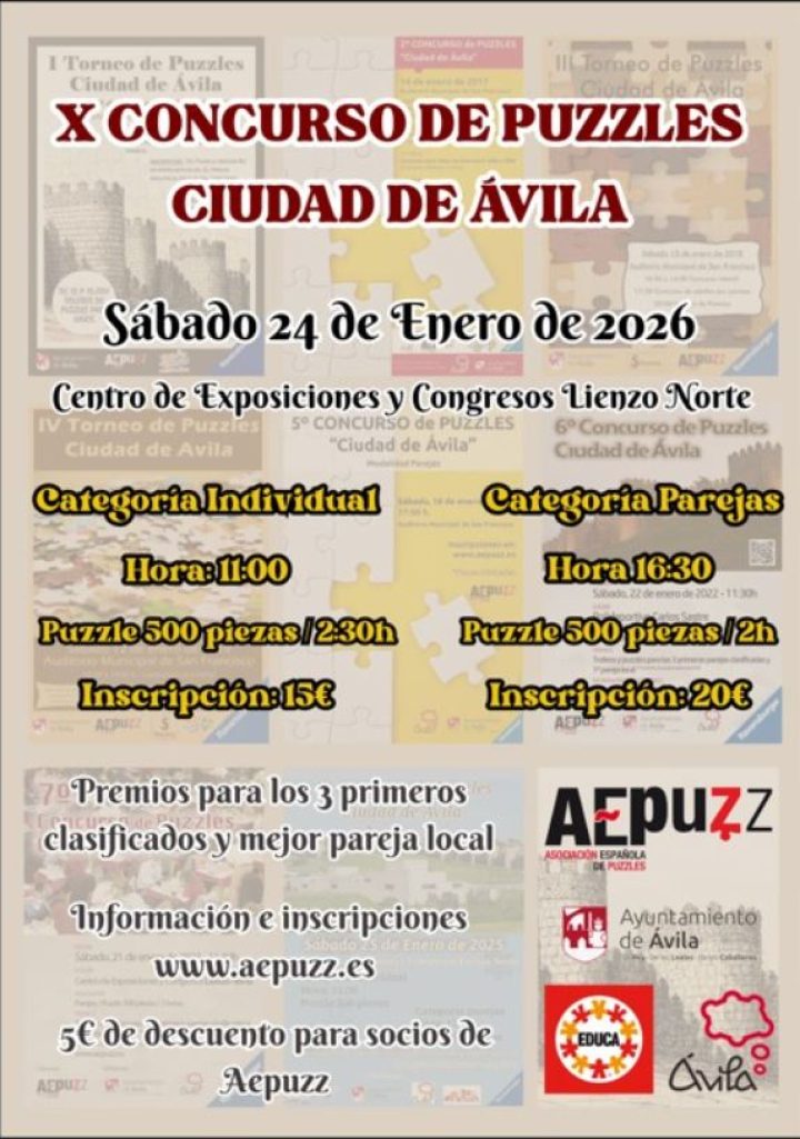 X Torneo de Puzzles Ciudad de Ávila