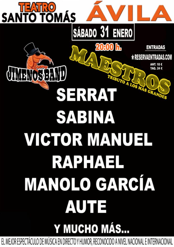 Jimenos Band: Maestros, tributos a los más grandes