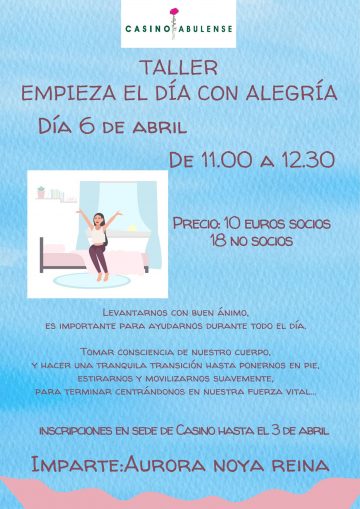 Taller Empieza el día con alegría 