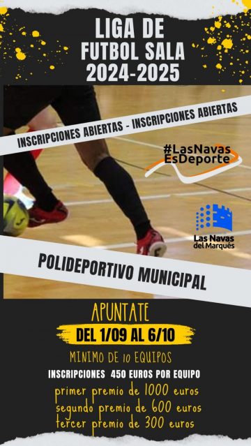 INSCRIPCIONES LIGA FUTBOL SALA 2024-2025