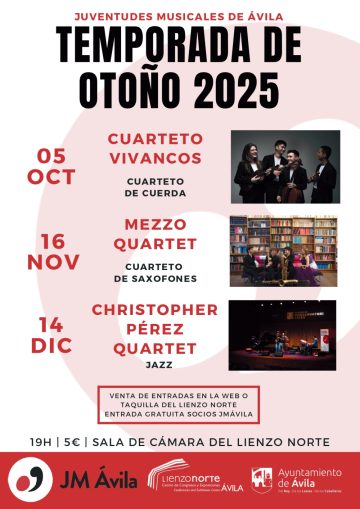 TEMPORADA DE OTOÑO 2025 - JUVENTUDES MUSICALES DE ÁVILA