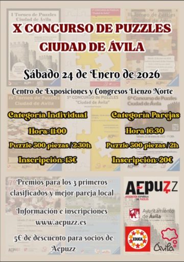 X Torneo de Puzzles Ciudad de Ávila